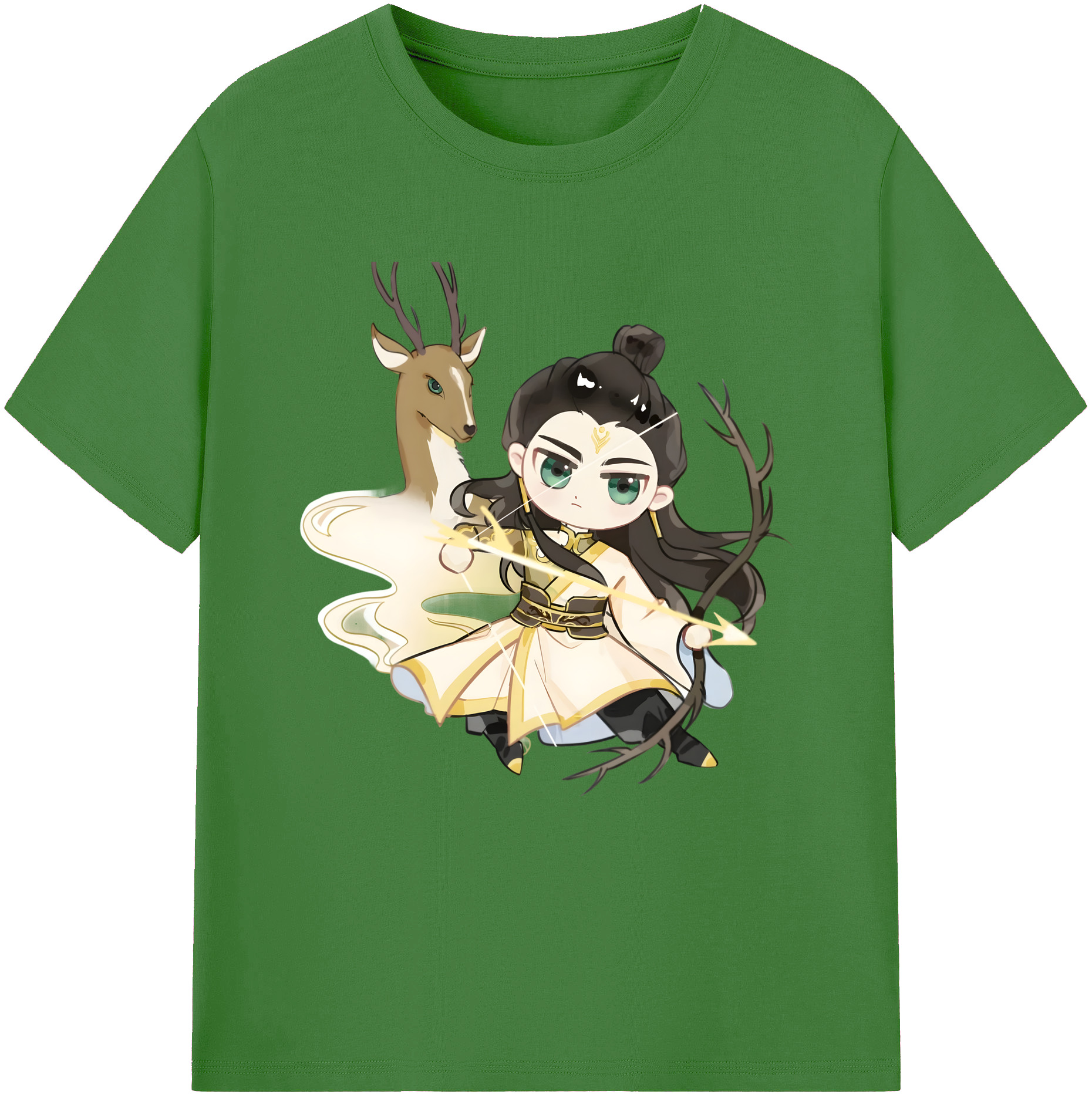 （画像用） Ne Zha 2 ナタ 魔童の大暴れ レディースカジュアルプリントTシャツ（綿100％）